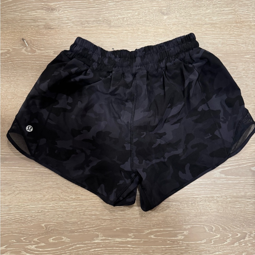 Lululemon Black Camo Athletic Shorts